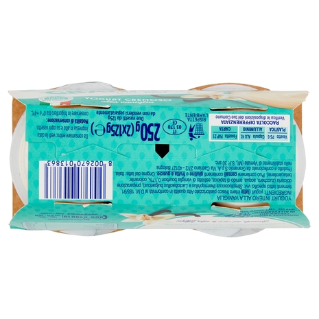 Yogurt Cremoso alla Vaniglia, 2x125 g